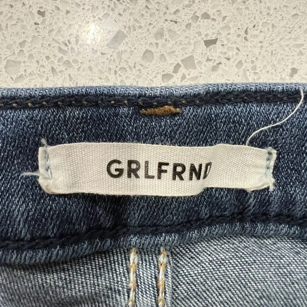 GRLFRND Jeans Sz 27 Kendall High Rise Super Stretch Skinny You‎ Me Against World